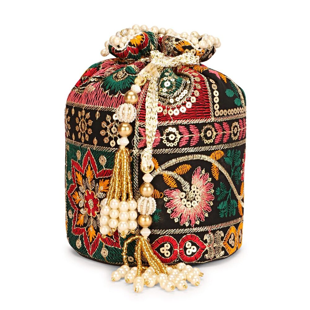 3624 Indian Sequence Potli Bag , Wedding Potli Bags , Ethnic Potli Bags